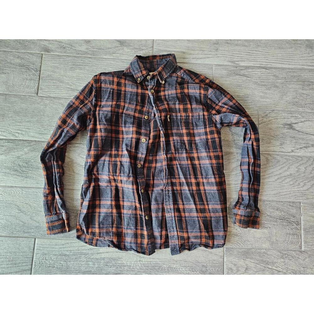 Men's Buffalo Jackson Trading Co. Button Up Long Sleeve Shirt Size Small Plaid